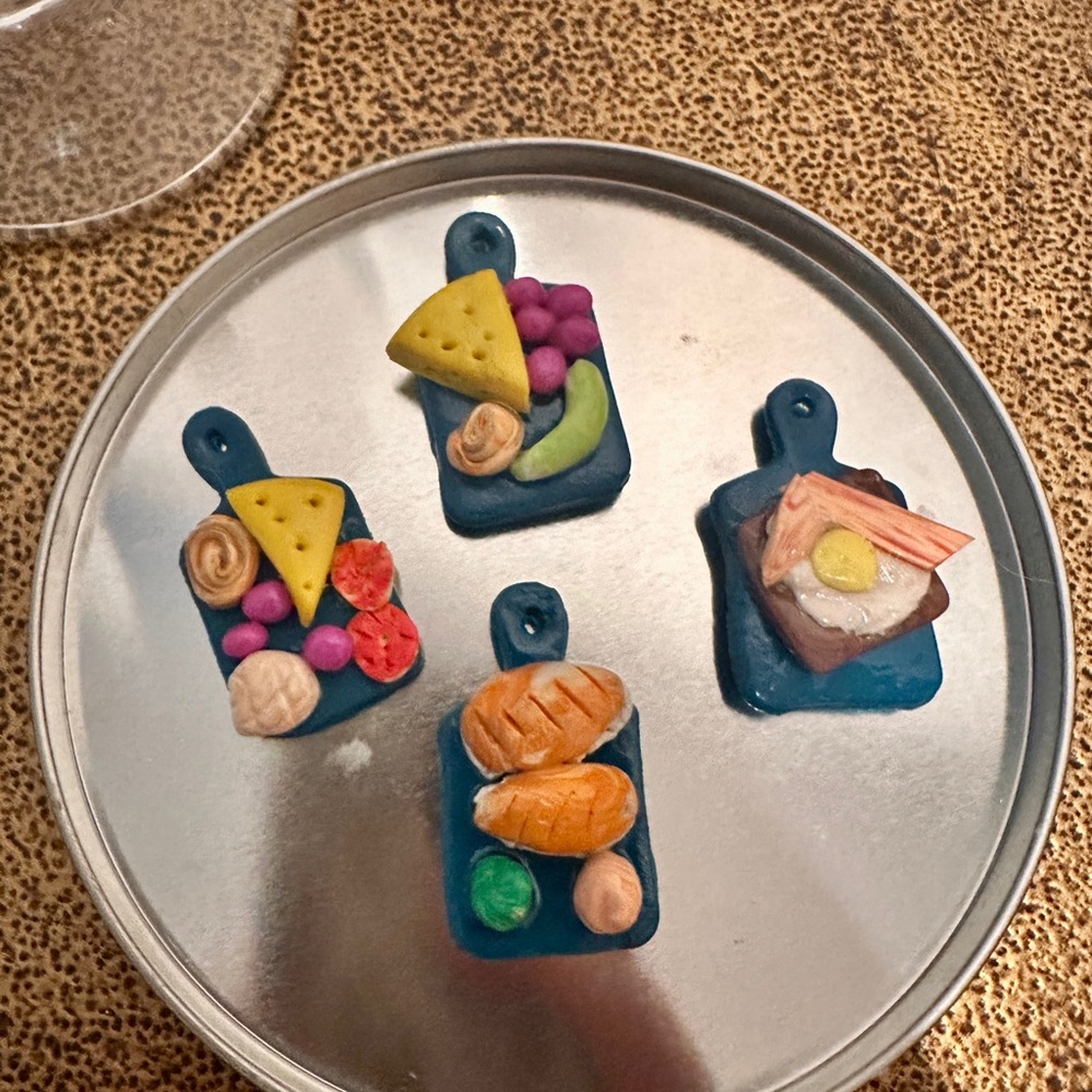 Colorful Ceramic Cheese Board Set